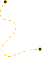 Decorative curved dotted yellow line with circular endpoints forming a winding path. (Image is decorative)